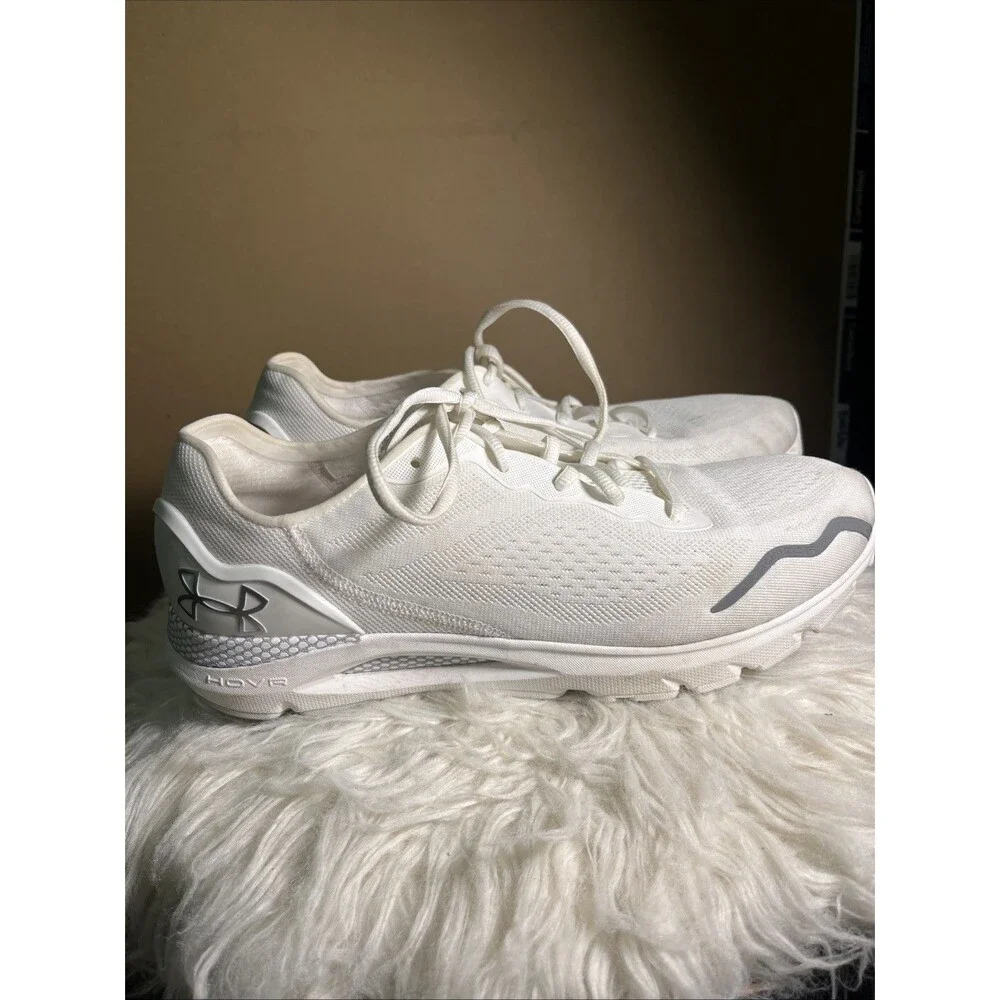 Under Armour Mens HOVR Sonic 6 3026121-100 White Running Shoes Sneakers Size 11